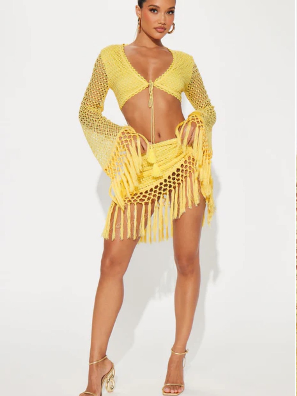 Dont Be Jealous Crochet skirt set